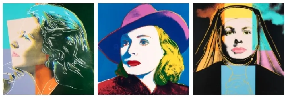 Siebdruck Warhol - Ingrid Bergman Portfolio