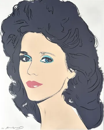 Siebdruck Warhol - Jane Fonda (FS II.268) Trial Proof