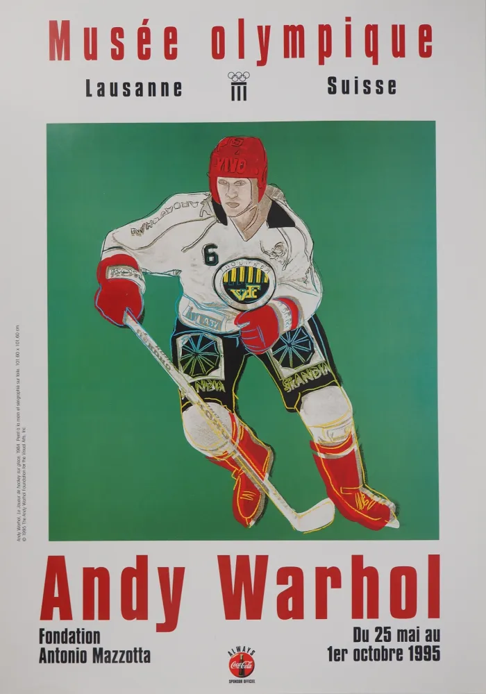 Illustriertes Buch Warhol - Joueur de Hockey