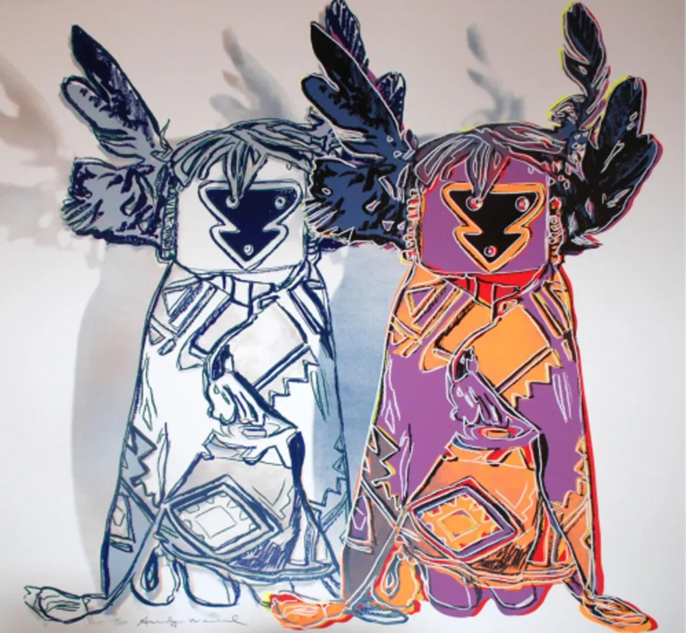 Siebdruck Warhol - Kachina Doll