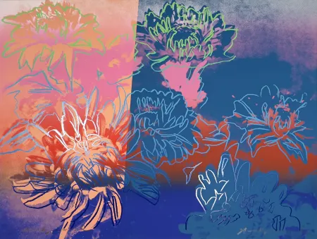 Siebdruck Warhol - Kiku (FS II.309)