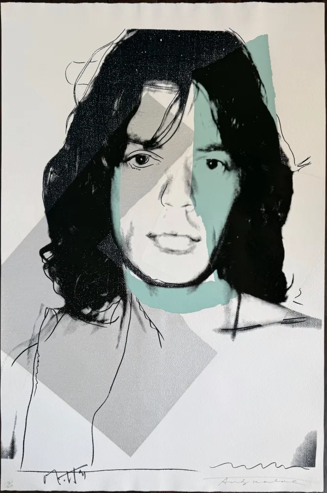 Siebdruck Warhol - Mick Jagger #138