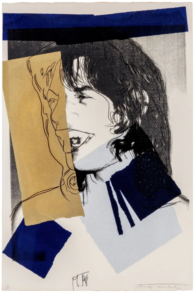 Siebdruck Warhol - Mick Jagger #142