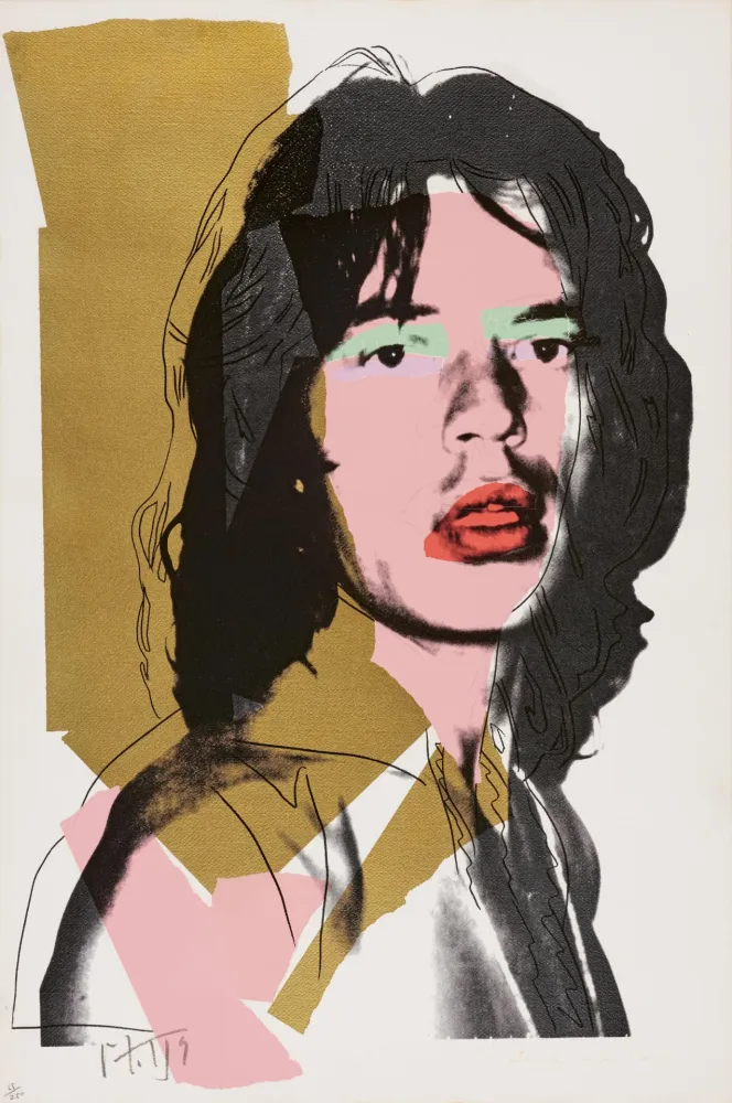 Siebdruck Warhol - Mick Jagger #143