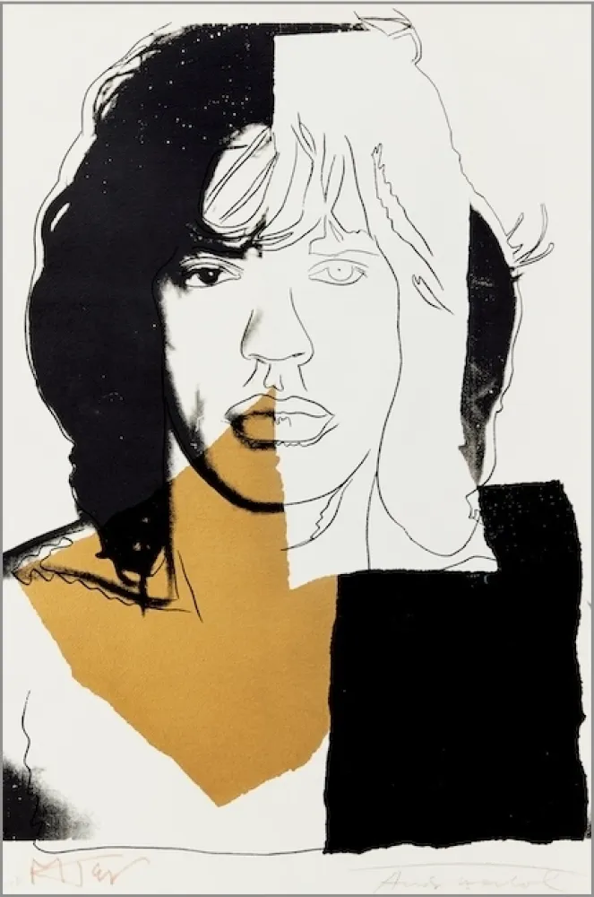 Siebdruck Warhol - Mick Jagger #146