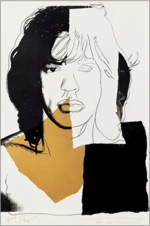 Siebdruck Warhol - Mick Jagger #146