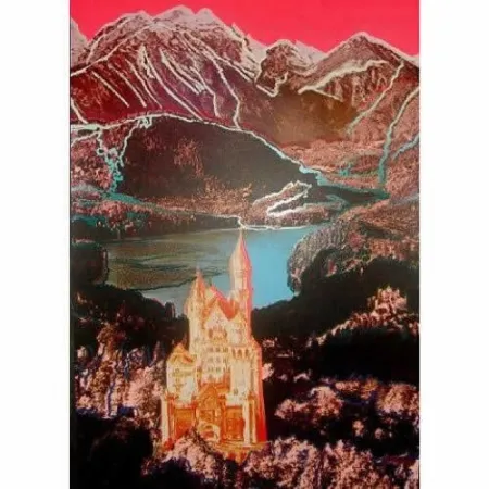 Siebdruck Warhol - Neuschwanstein
