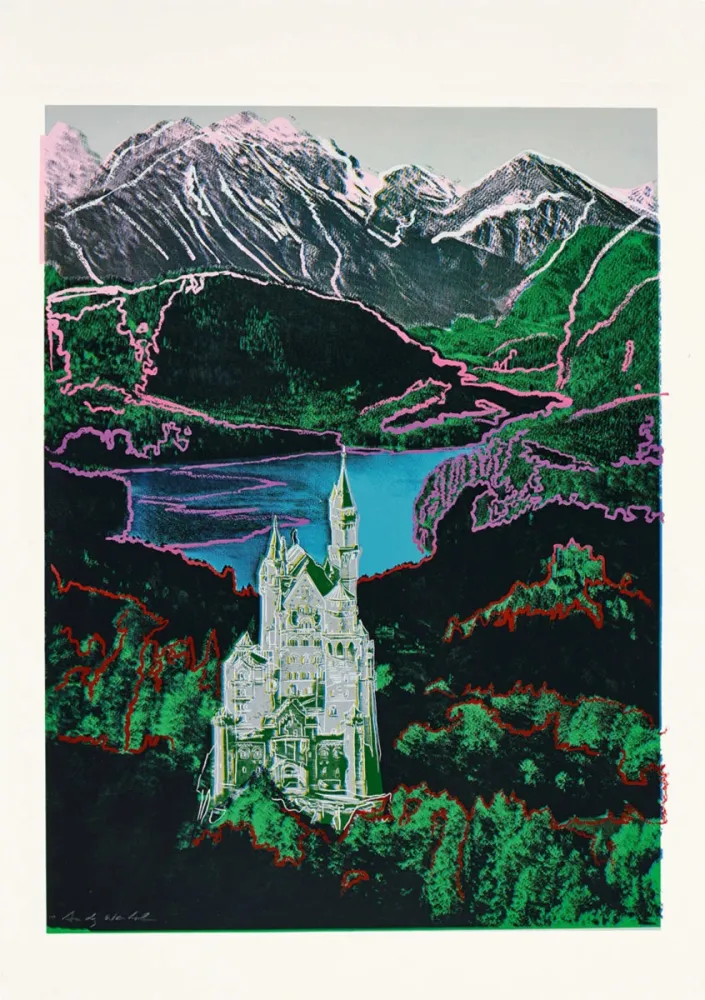 Siebdruck Warhol - Neuschwanstein (Trial Proof)