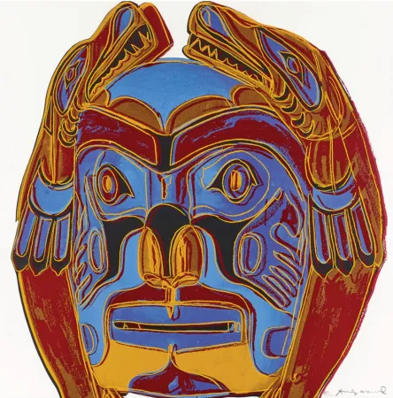 Siebdruck Warhol - Northwest Coast Mask 