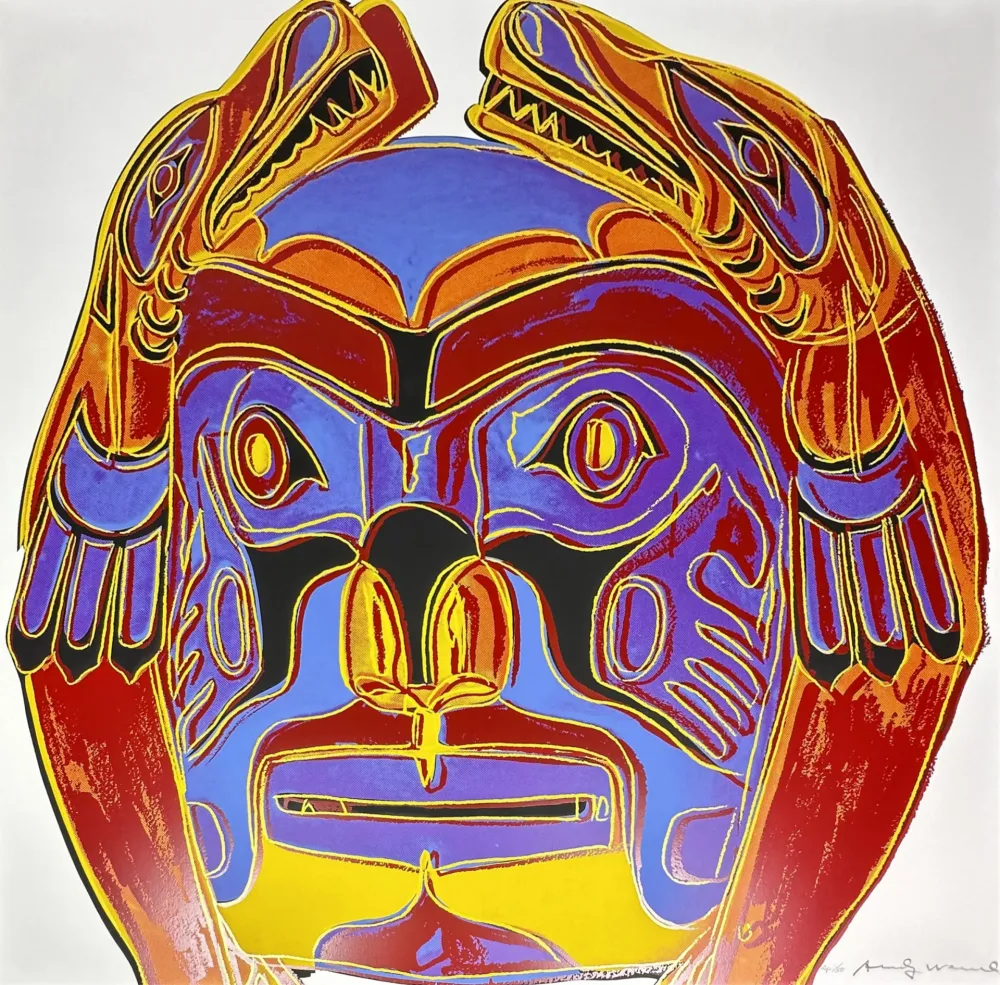 Siebdruck Warhol - Northwest Coast Mask 