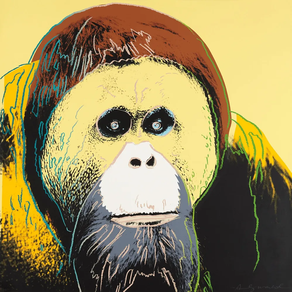 Siebdruck Warhol - Orangutan 299
