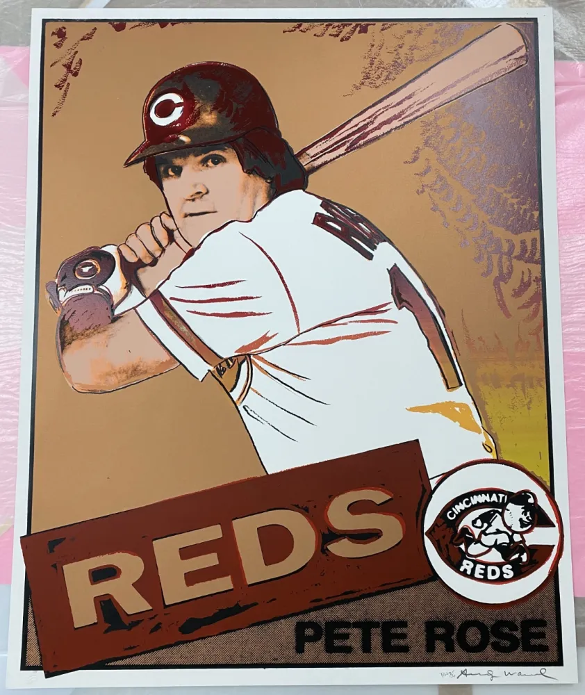 Siebdruck Warhol - Pete Rose Trial Proof