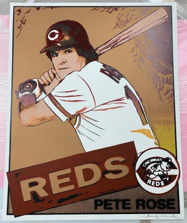 Siebdruck Warhol - Pete Rose Trial Proof