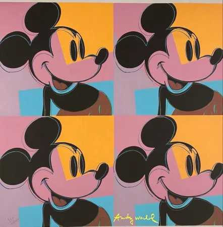 Offset Warhol - Quadrant Mickey Mouse