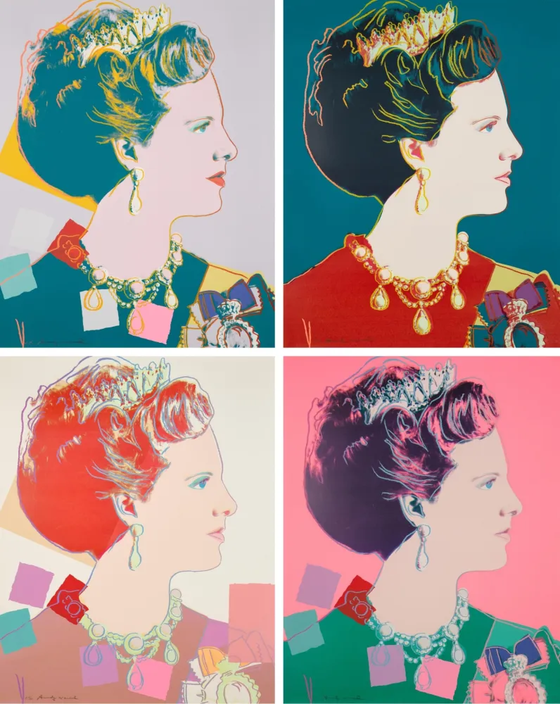 Siebdruck Warhol - Queen Margrethe II Of Denmark Complete Portfolio (Reigning Queens)