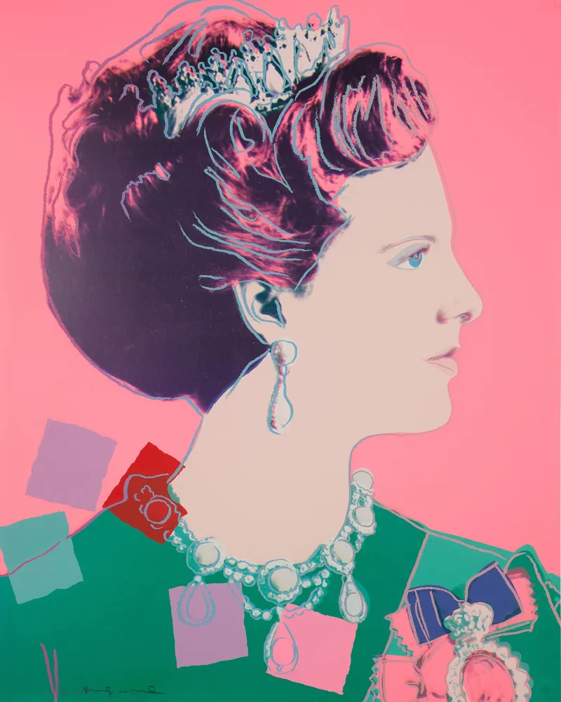 Siebdruck Warhol - Queen Margrethe II of Denmark (FS II.345)