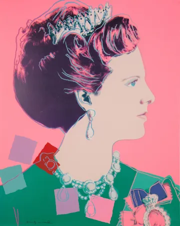 Siebdruck Warhol - Queen Margrethe II of Denmark (FS II.345)