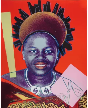 Siebdruck Warhol - Reigning Queens: Queen Ntombi Twala of Swaziland