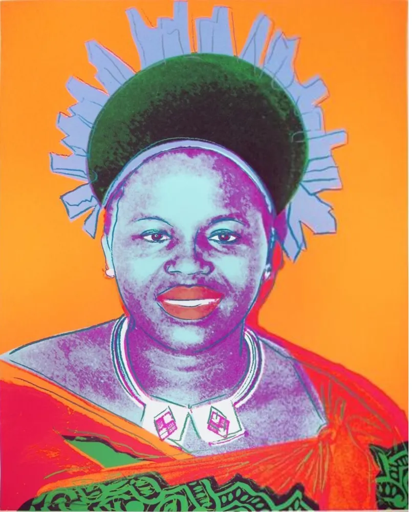 Siebdruck Warhol - Reigning Queens: Queen Ntombi Twala of Swaziland
