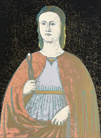 Siebdruck Warhol - Saint  Apollonia 331