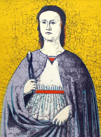 Siebdruck Warhol - Saint  Apollonia 333