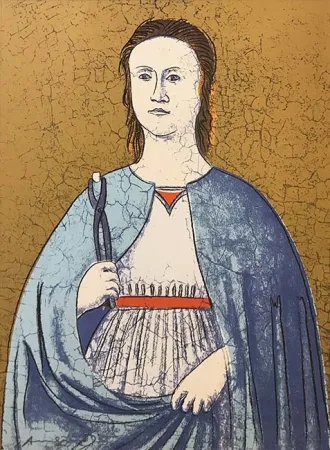 Siebdruck Warhol - SAINT APOLLONIA FS II.332