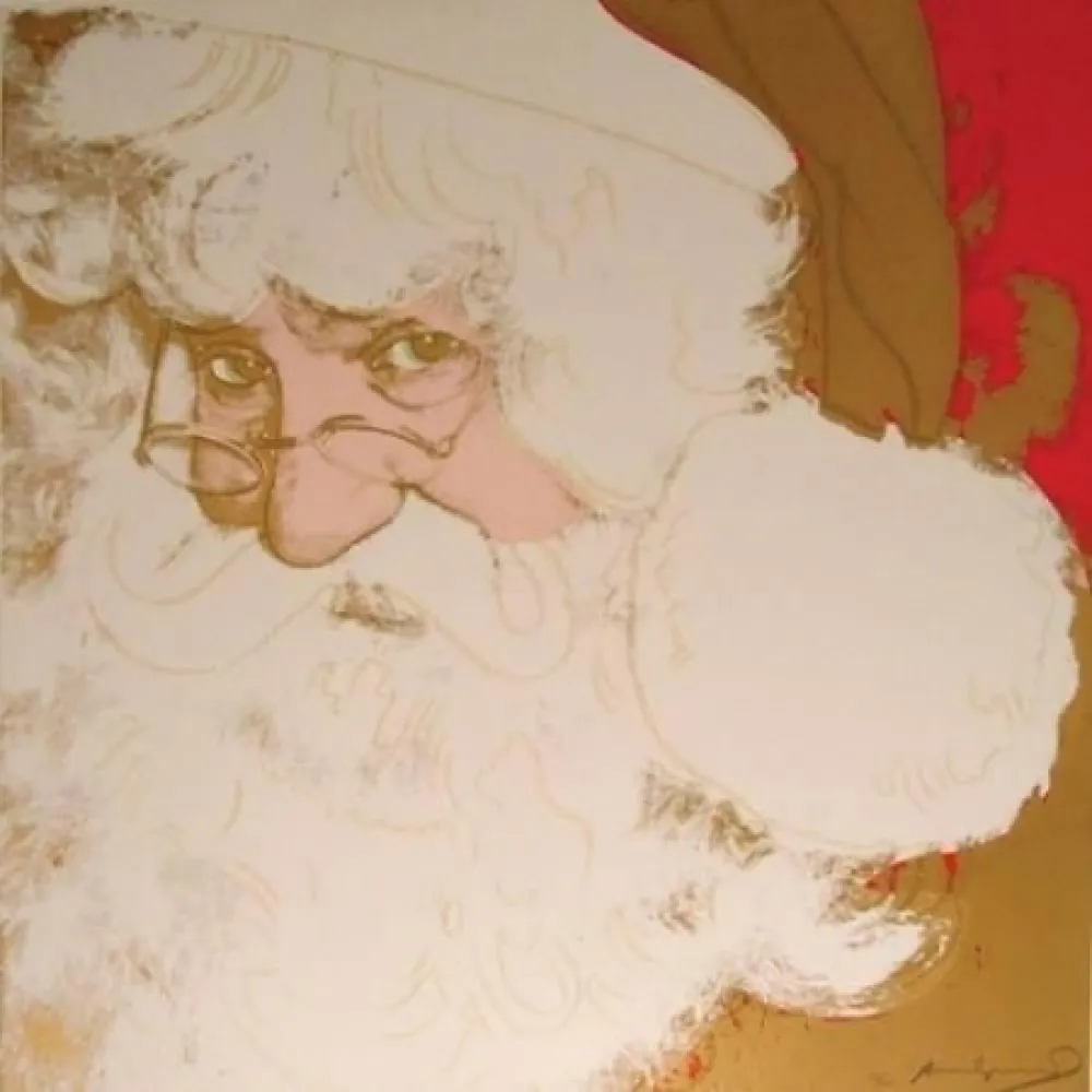 Siebdruck Warhol - Santa Claus