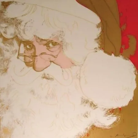 Siebdruck Warhol - Santa Claus