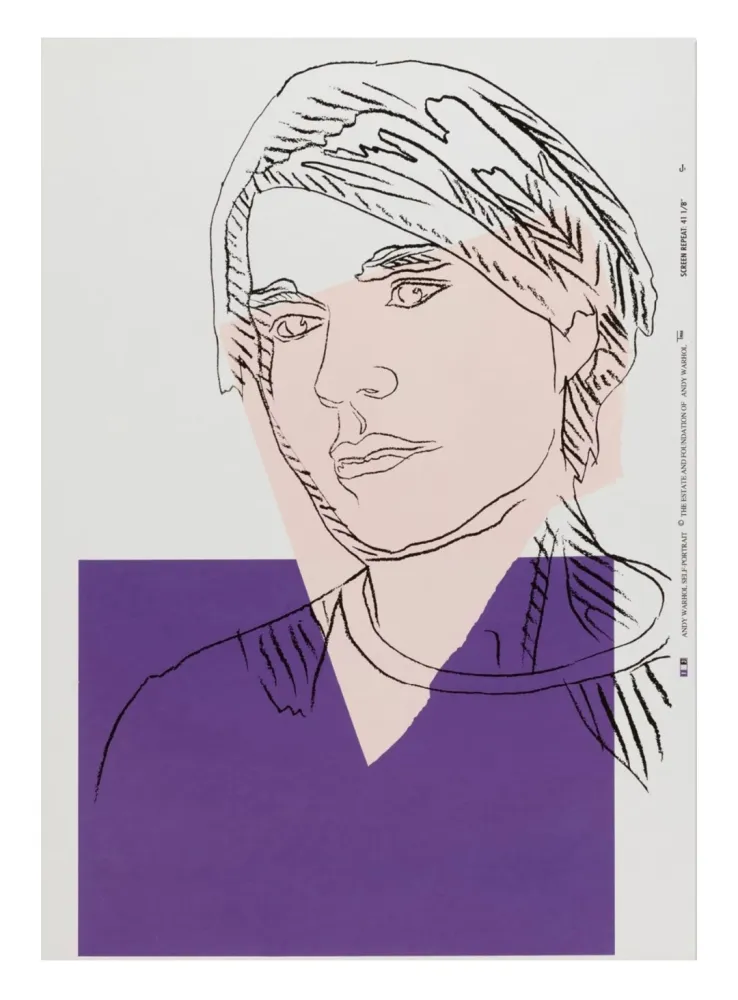 Siebdruck Warhol - Self-Portrait