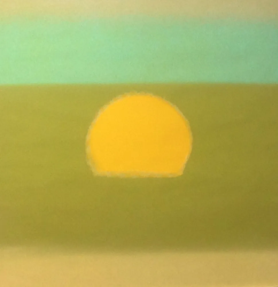 Siebdruck Warhol - Sunset (Yellow/Green) (FS II.85)