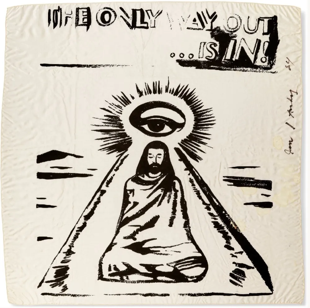 Siebdruck Warhol - The Only Way Out is In (FS IIIA.55) (Silk Scarf) 