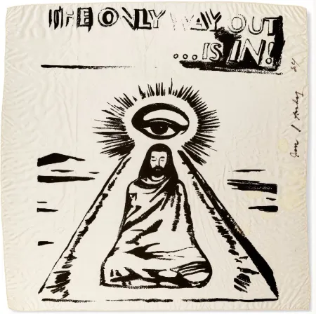 Siebdruck Warhol - The Only Way Out is In (FS IIIA.55) (Silk Scarf) 