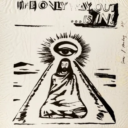 Siebdruck Warhol - The Only Way Out is In (FS IIIA.55) (Silk Scarf) 