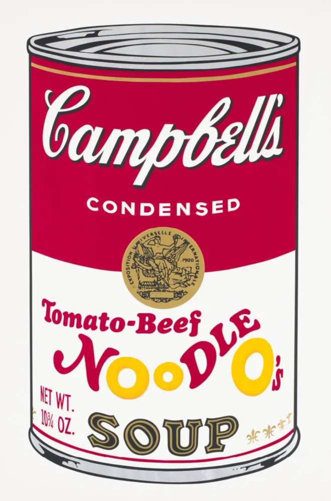 Siebdruck Warhol - Tomato-Beef Noodle O's