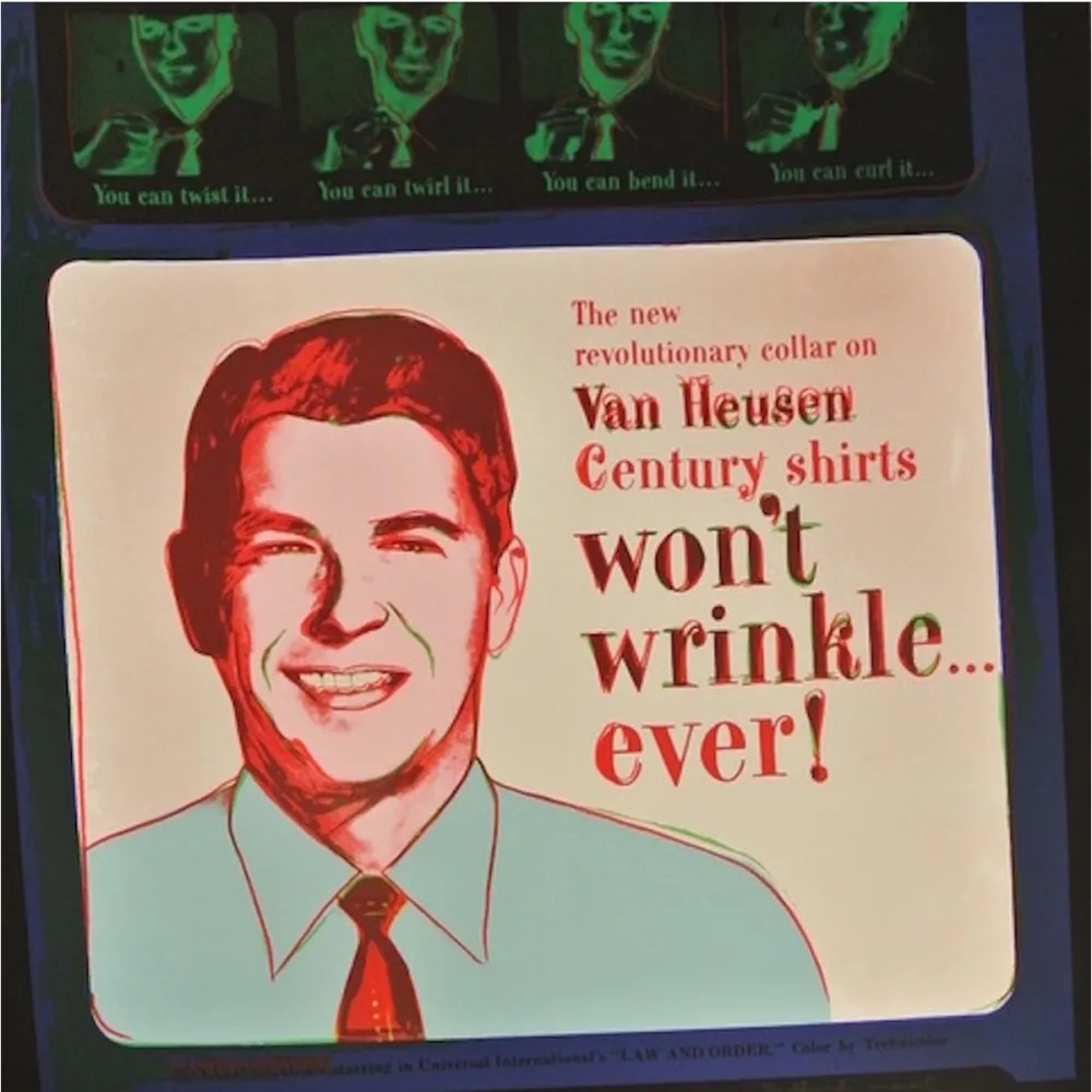 Siebdruck Warhol - Van Heusen (Ronald Regan) (FS II.356)
