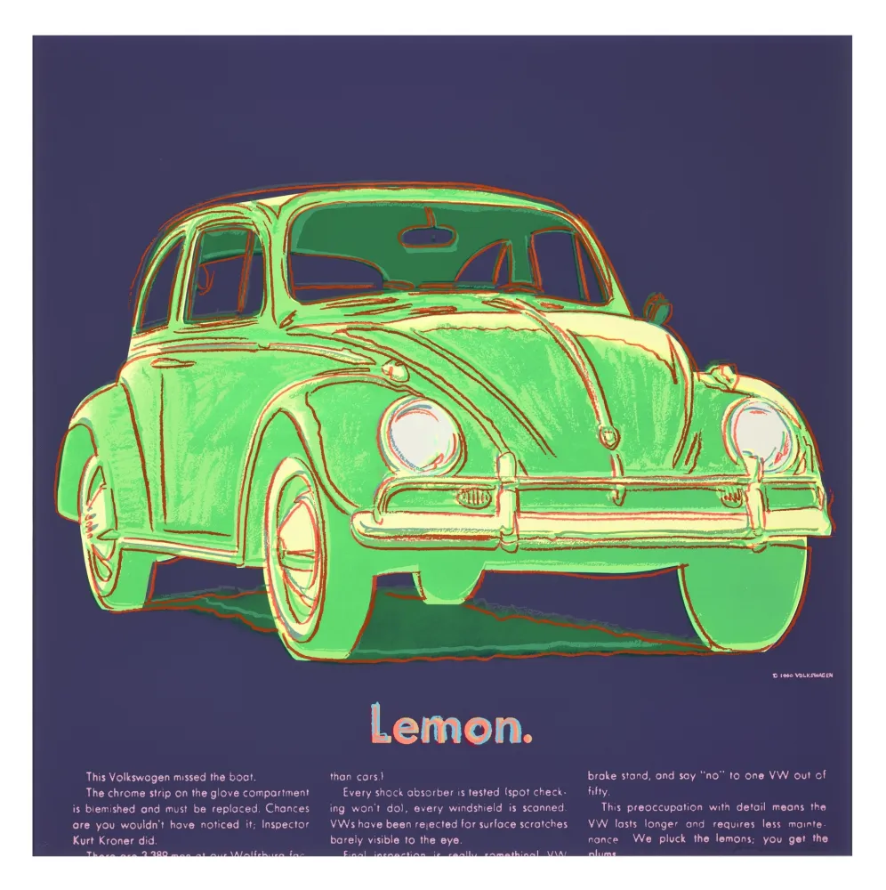 Siebdruck Warhol - Volkswagen