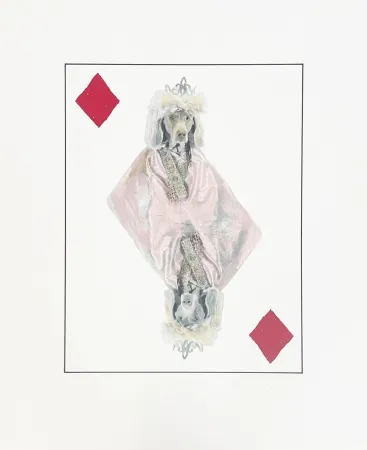 Lithographie Wegman - Royal Flush (Diamonds)