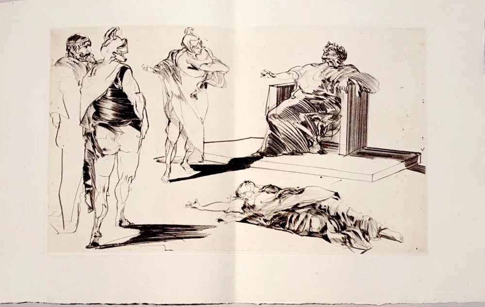 Kaltnadelradierung Weisbuch - Horace