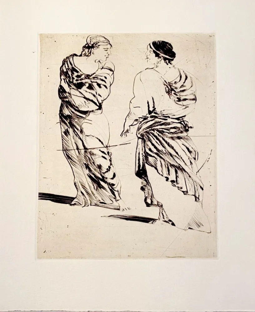 Kaltnadelradierung Weisbuch - Horace