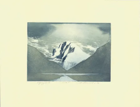 Radierung Und Aquatinta Werkmeister - Sognefjord III