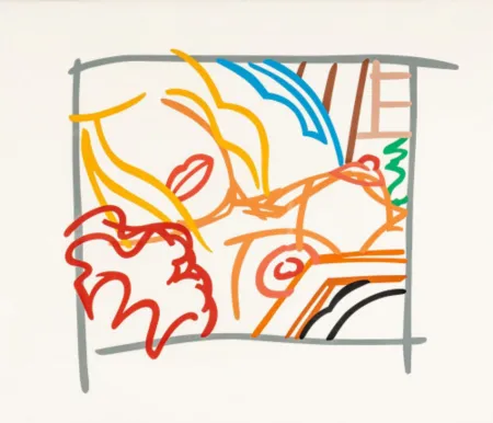 Siebdruck Wesselmann - Bedroom Blonde Doodle with Photo
