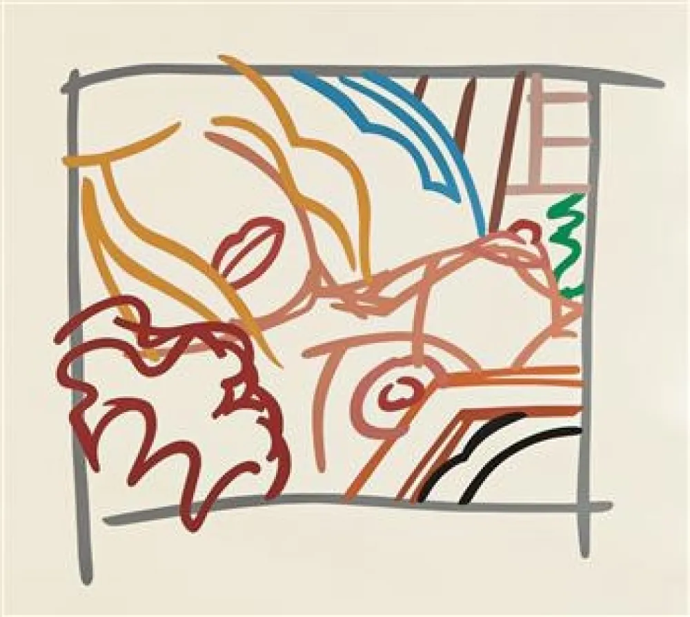 Siebdruck Wesselmann - Bedroom Blonde Doodle with Photo