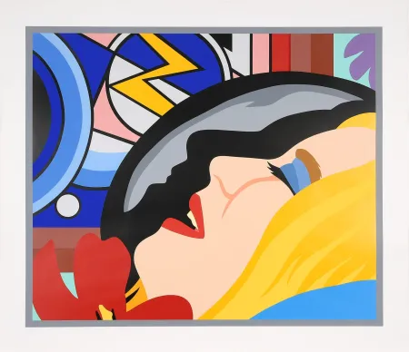 Siebdruck Wesselmann - Bedroom Face with Lichtenstein