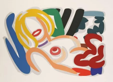Siebdruck Wesselmann - Big Blonde with Choker