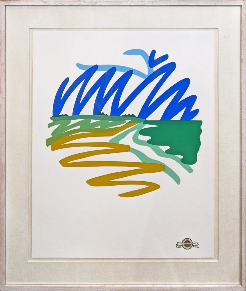 Siebdruck Wesselmann - SEASCAPE (ROUND)