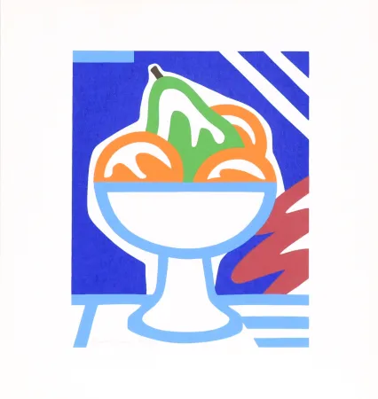 Siebdruck Wesselmann - Still Life with Pear and Oranges