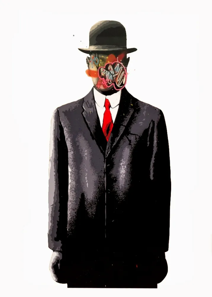 Siebdruck Whatson - Son of a Man (White)