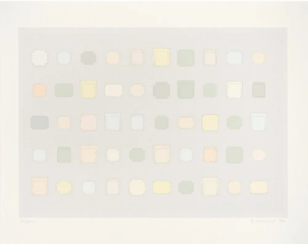 Siebdruck Whiteread - 50 Spaces