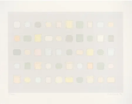 Siebdruck Whiteread - 50 Spaces