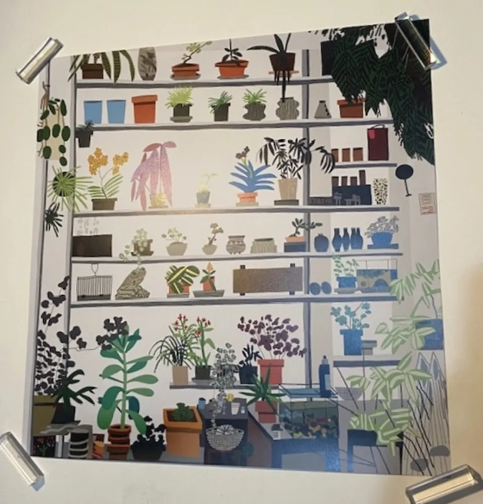 Plakat Wood - Large Shelf Still life